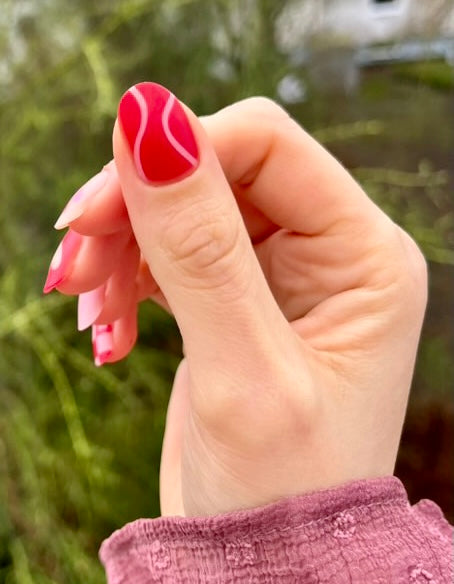 Hey, Be My Valentine-UV Nail Wraps-Blush&Cherry - Blush and Cherry - Heyhae UV Gel Folien - Premium Solar