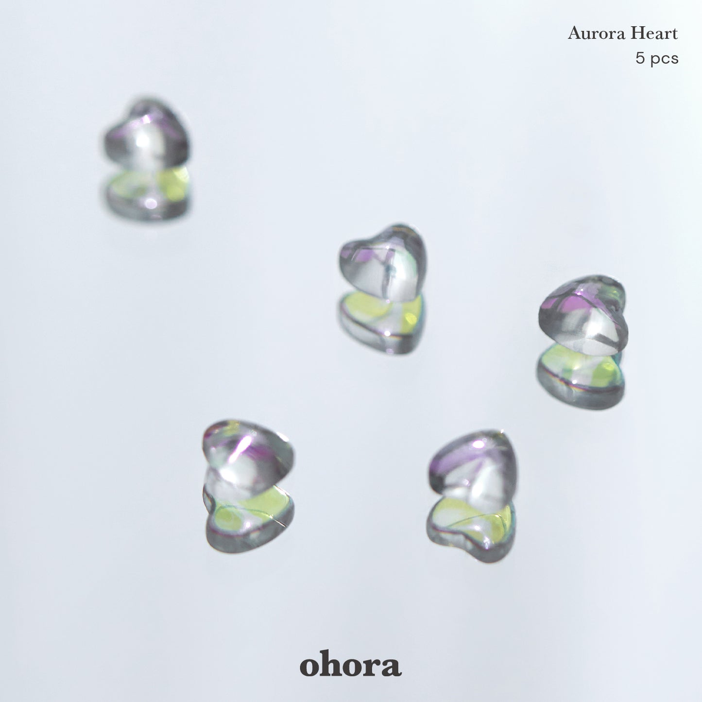 Ohora-Deutschland-UV Nagelfolie-Nail wraps-Ohora Aurora Heart Gemstones-Blush&Cherry - Blush and Cherry