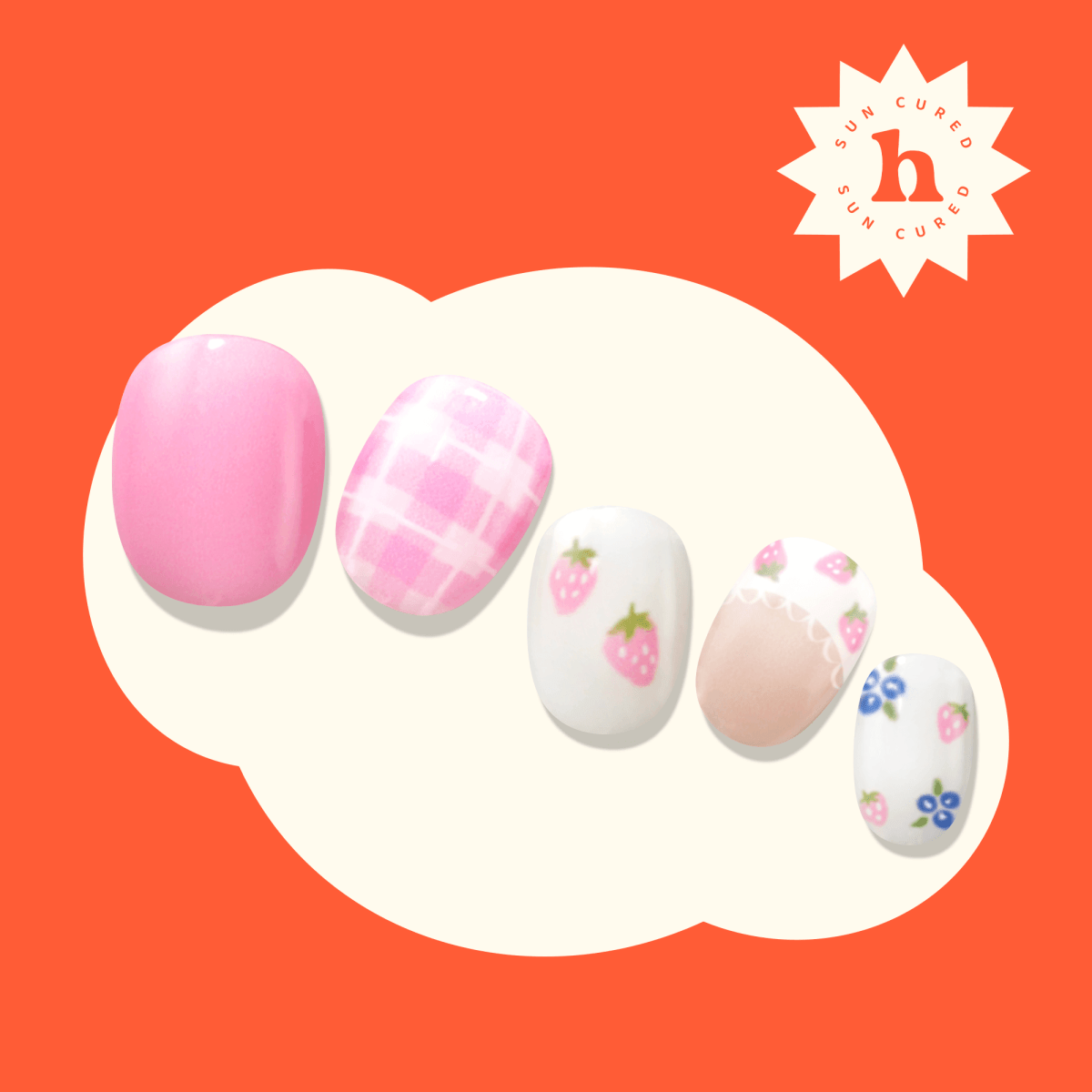 Hey, It’s Berylicious-Blush&Cherry - Blush and Cherry - Heyhae UV Gel Folien - Premium Solar