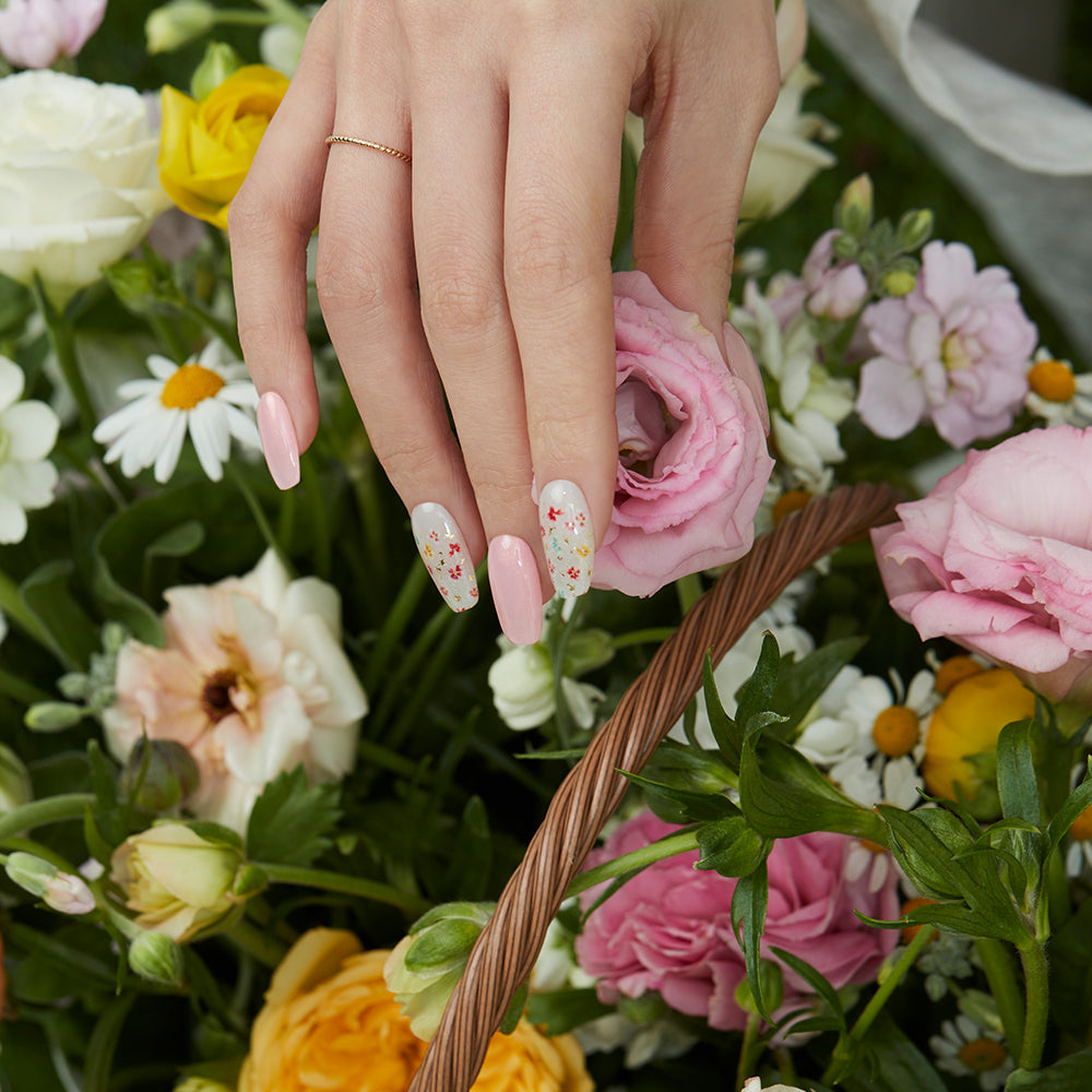 UV Ohora N Flower Champagne US Size-Blush&Cherry-Ohora premium UV Gel Folien - Blush and Cherry