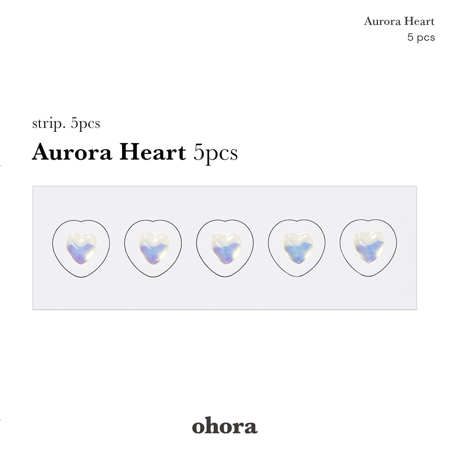 Ohora-Deutschland-UV Nagelfolie-Nail wraps-Ohora Aurora Heart Gemstones-Blush&Cherry - Blush and Cherry