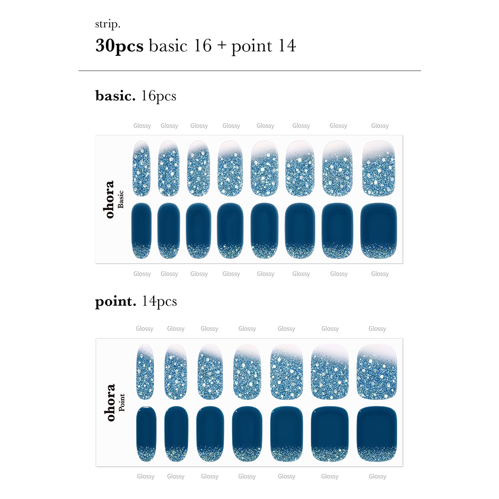 Ohora-Deutschland-UV Nagelfolie-Nail wraps-UV Ohora N Waterbomb US Size-Blush&Cherry - Blush and Cherry