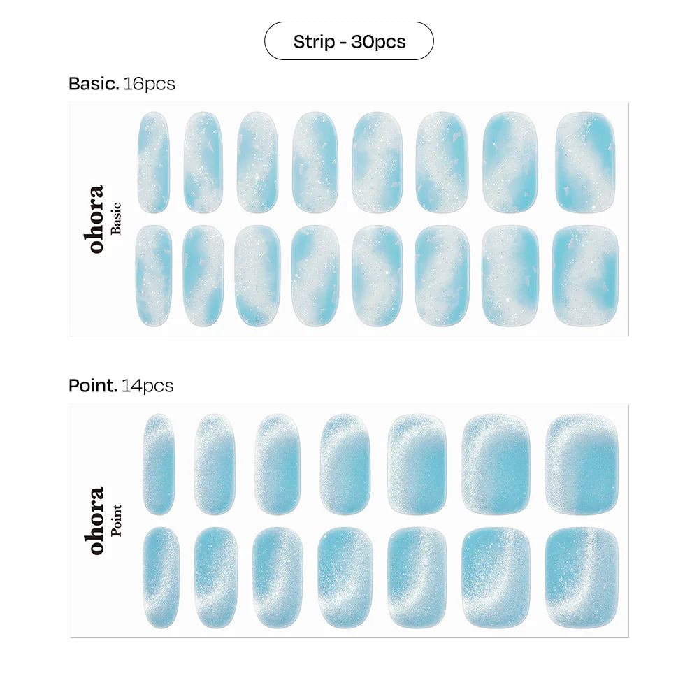 Ohora-Deutschland-UV Nagelfolie-Nail wraps-UV Ohora N Tide Pool US Size-Blush&Cherry - Blush and Cherry