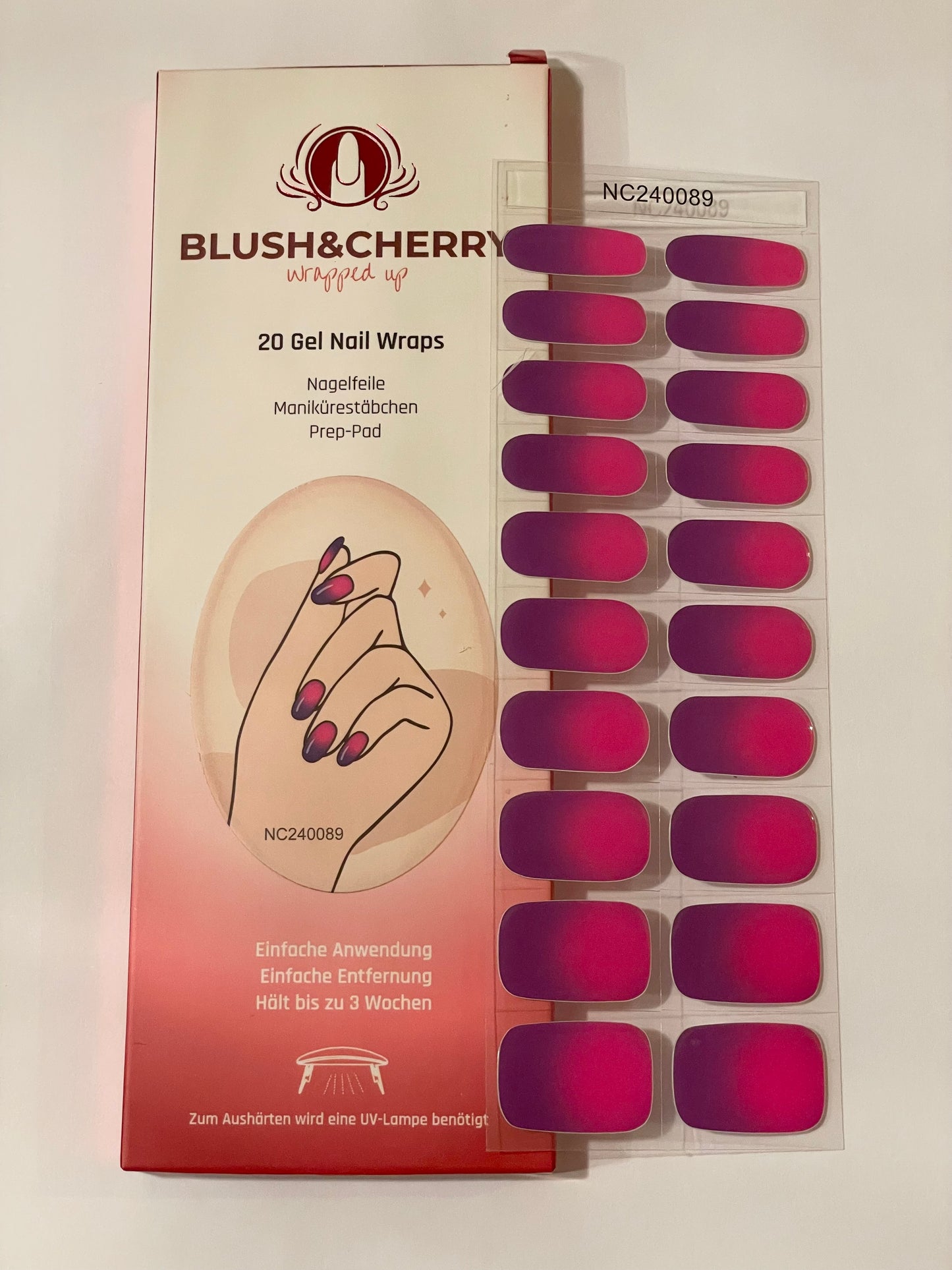 UV Pink Fusion 20er-Blush&Cherry-Blush and Cherry - UV Gel Folien
