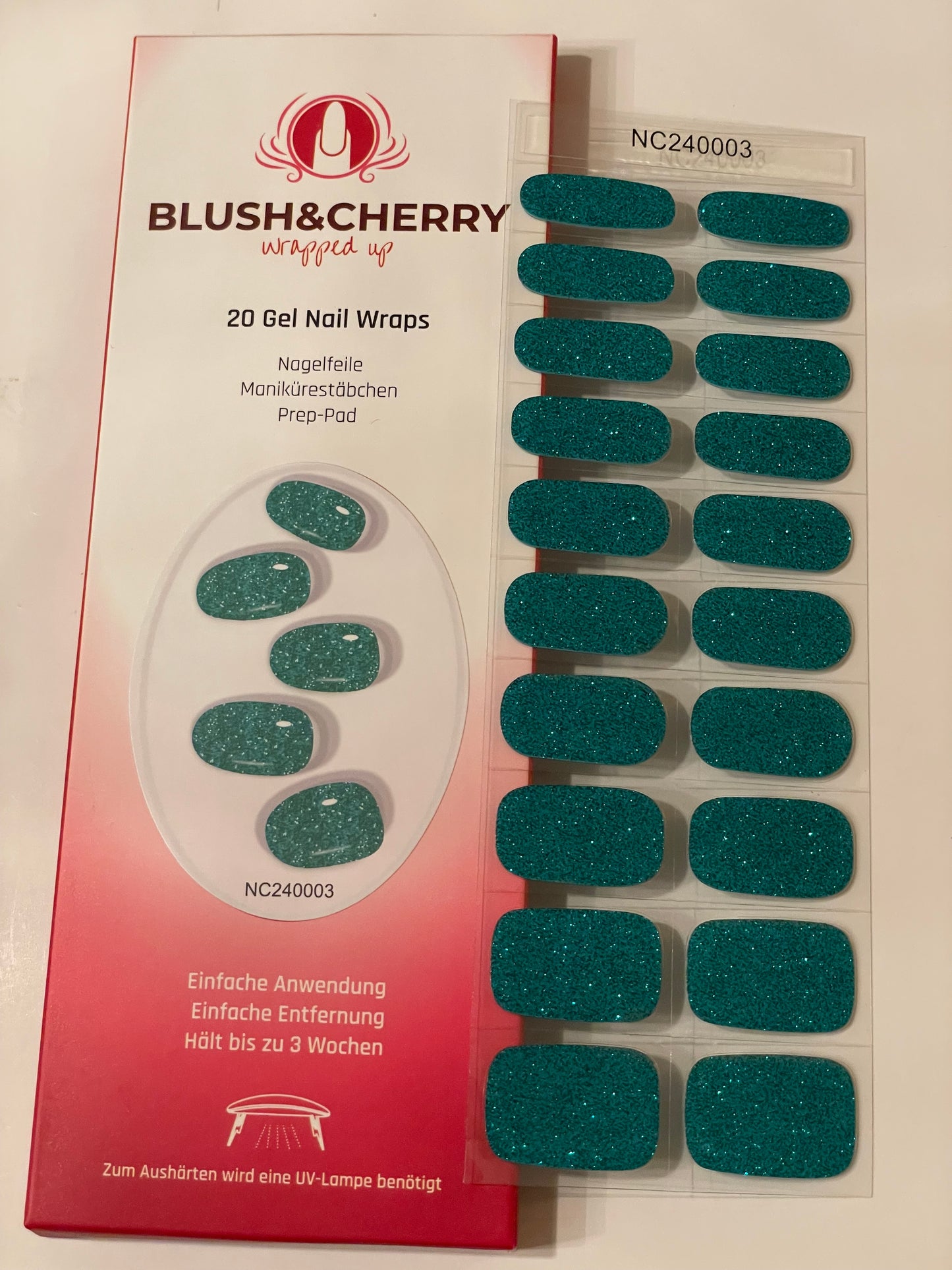 UV Electric Green 20er-Blush&Cherry-Blush and Cherry - UV Gel Folien