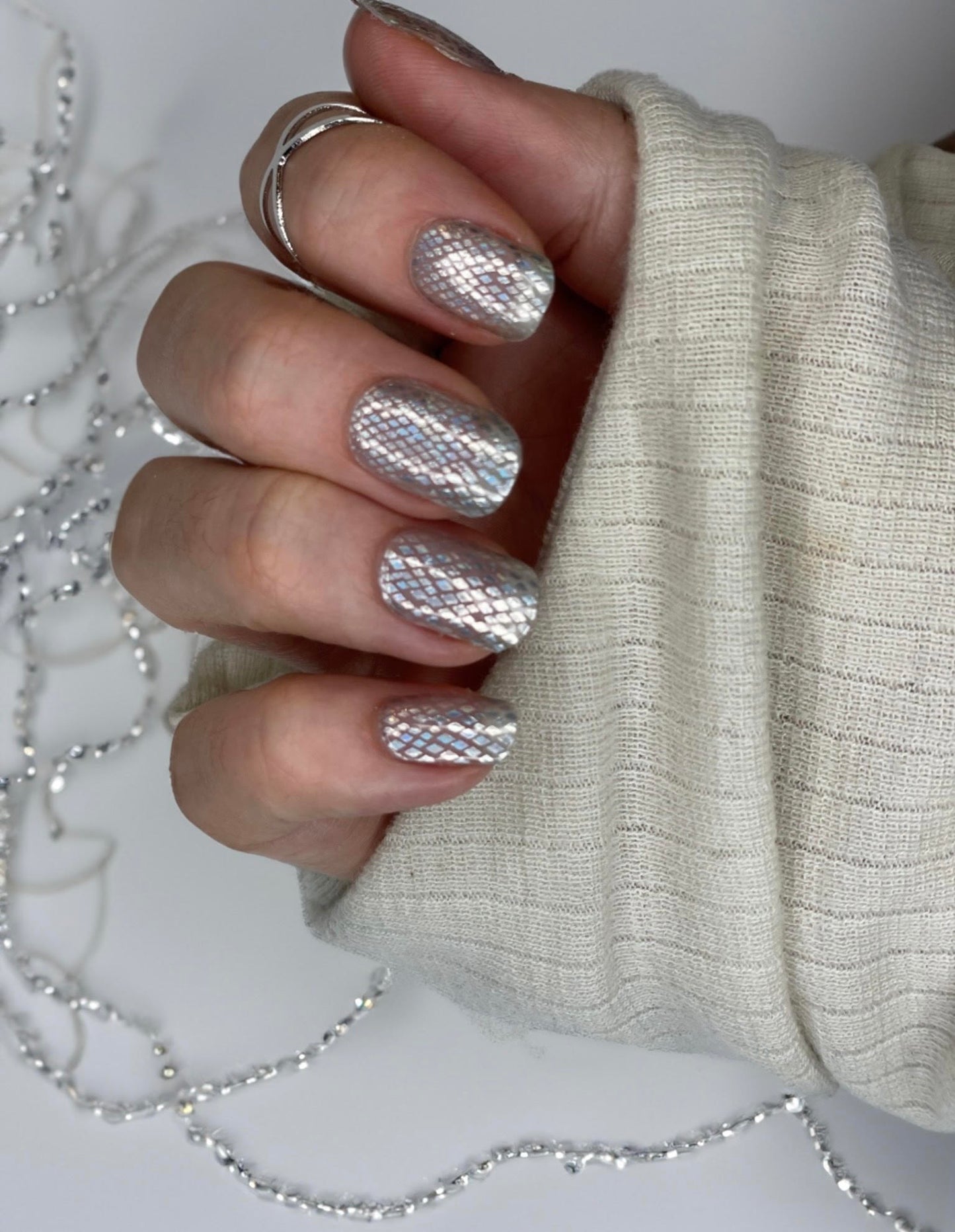 Nagelfolie Nail wrap Basilisk Blush&Cherry