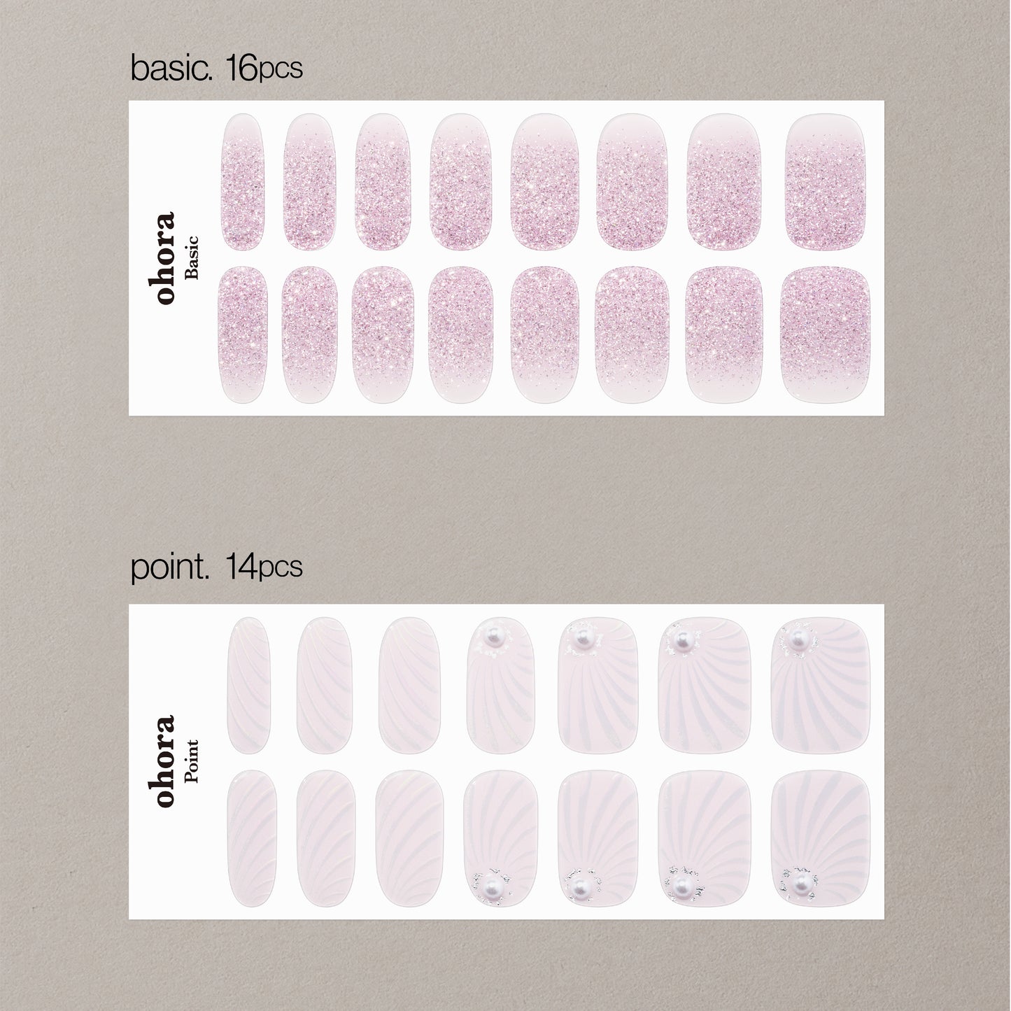 Ohora-Deutschland-UV Nagelfolie-Nail wraps-UV Ohora N Hidamari (Sunny Spot) Korean Size-Blush&Cherry - Blush and Cherry