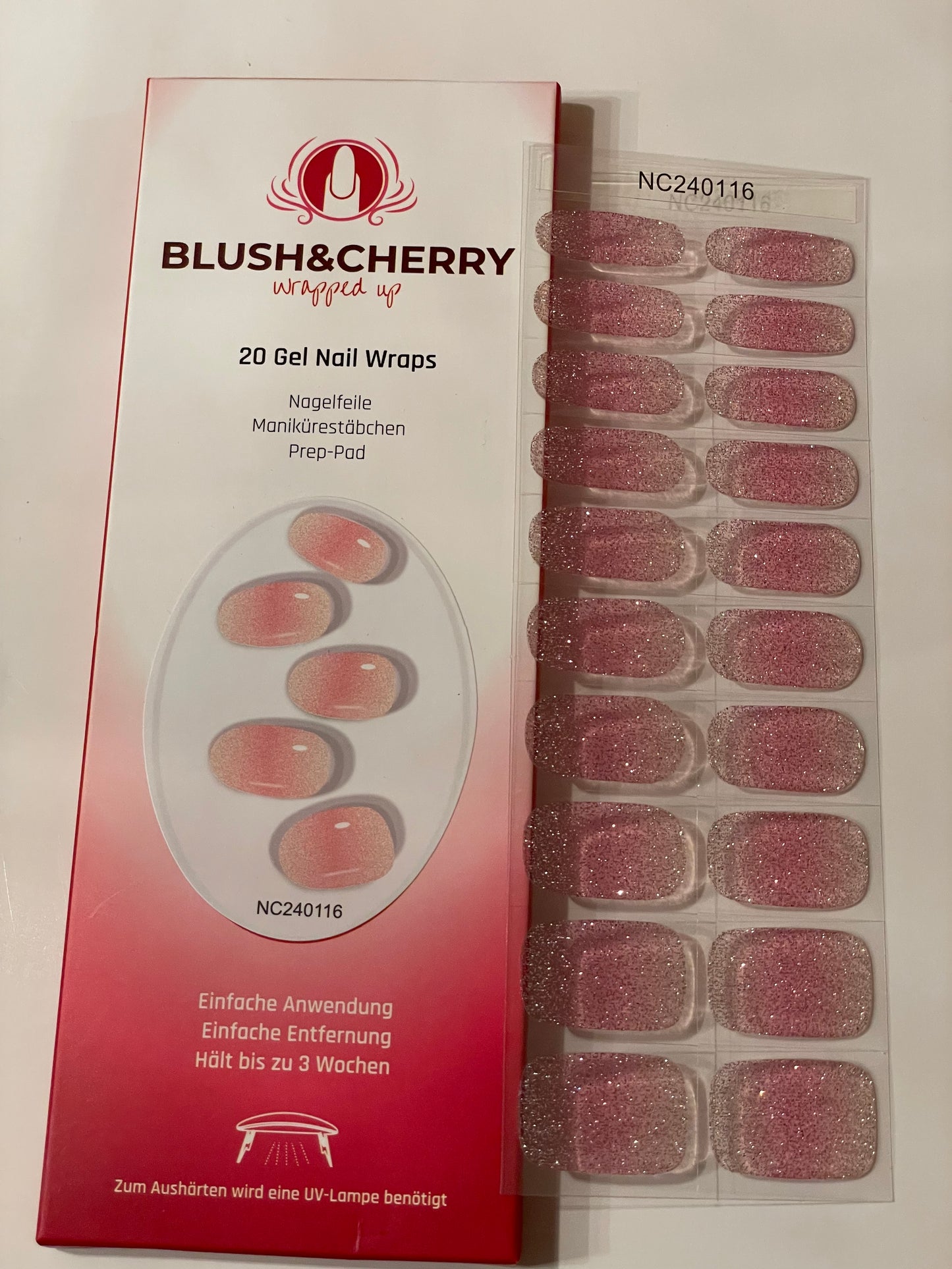 UV Sugar Rose 20er-Blush&Cherry-Blush and Cherry - UV Gel Folien