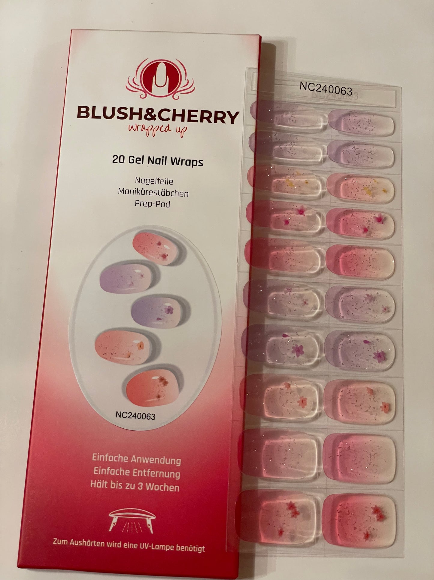 UV Tender Time 20er-Blush&Cherry-Blush and Cherry - UV Gel Folien