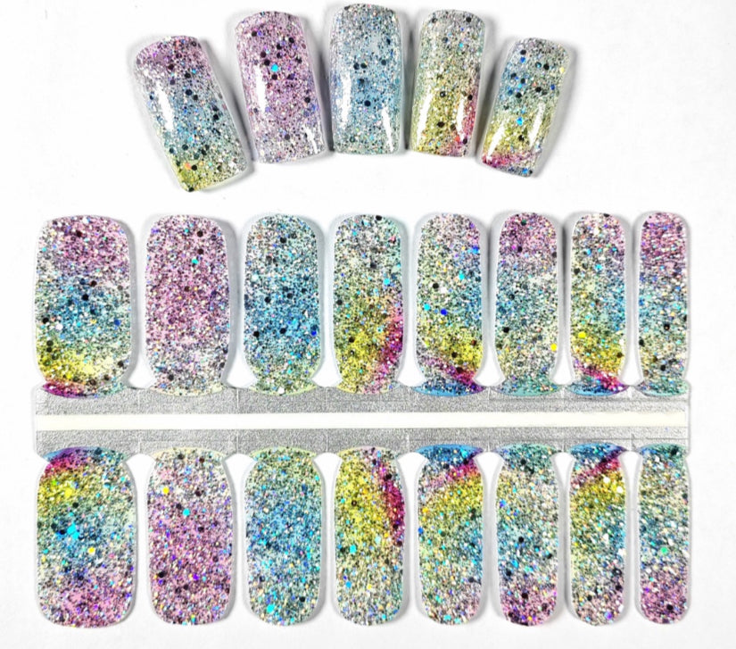 Disco Ball 16er-Blush&Cherry - Blush and Cherry - Nagelfolien ohne UV