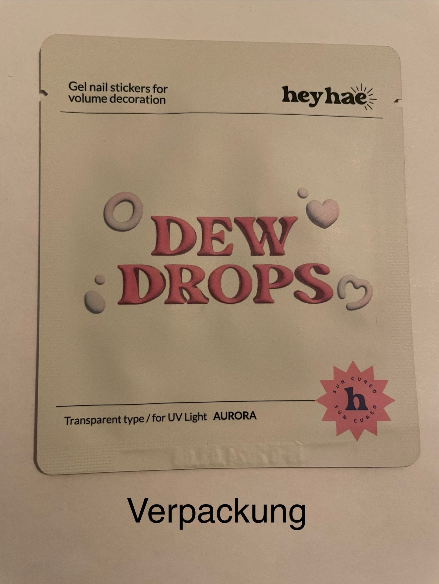 Hayhae-UV Nagelfolien-Premium- Nail wrap - Deutschland - uv gel nagelfolien - Dew Drops (Aurora)-UV Nail Wraps-Blush&Cherry - Blush and Cherry