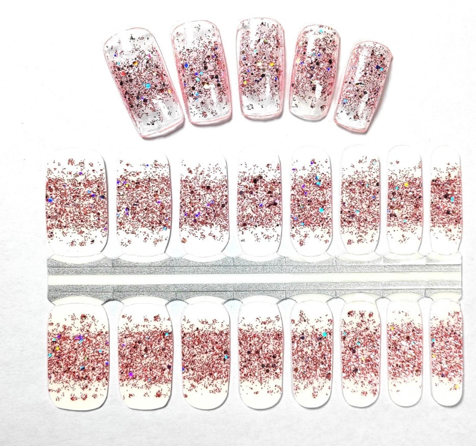 Breath of Pink 16er Overlay-Blush&Cherry - Blush and Cherry - Nagelfolien ohne UV