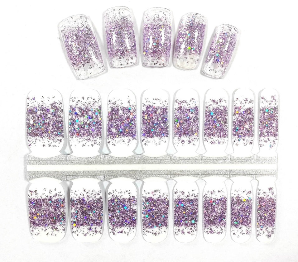 Breath of Purple 16er Overlay-Blush&Cherry - Blush and Cherry - Nagelfolien ohne UV