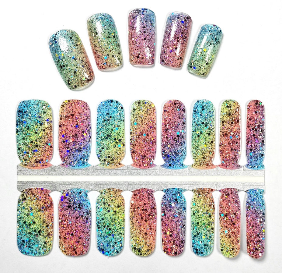 Happy Go Lucky 16er-Blush&Cherry - Blush and Cherry - Nagelfolien ohne UV
