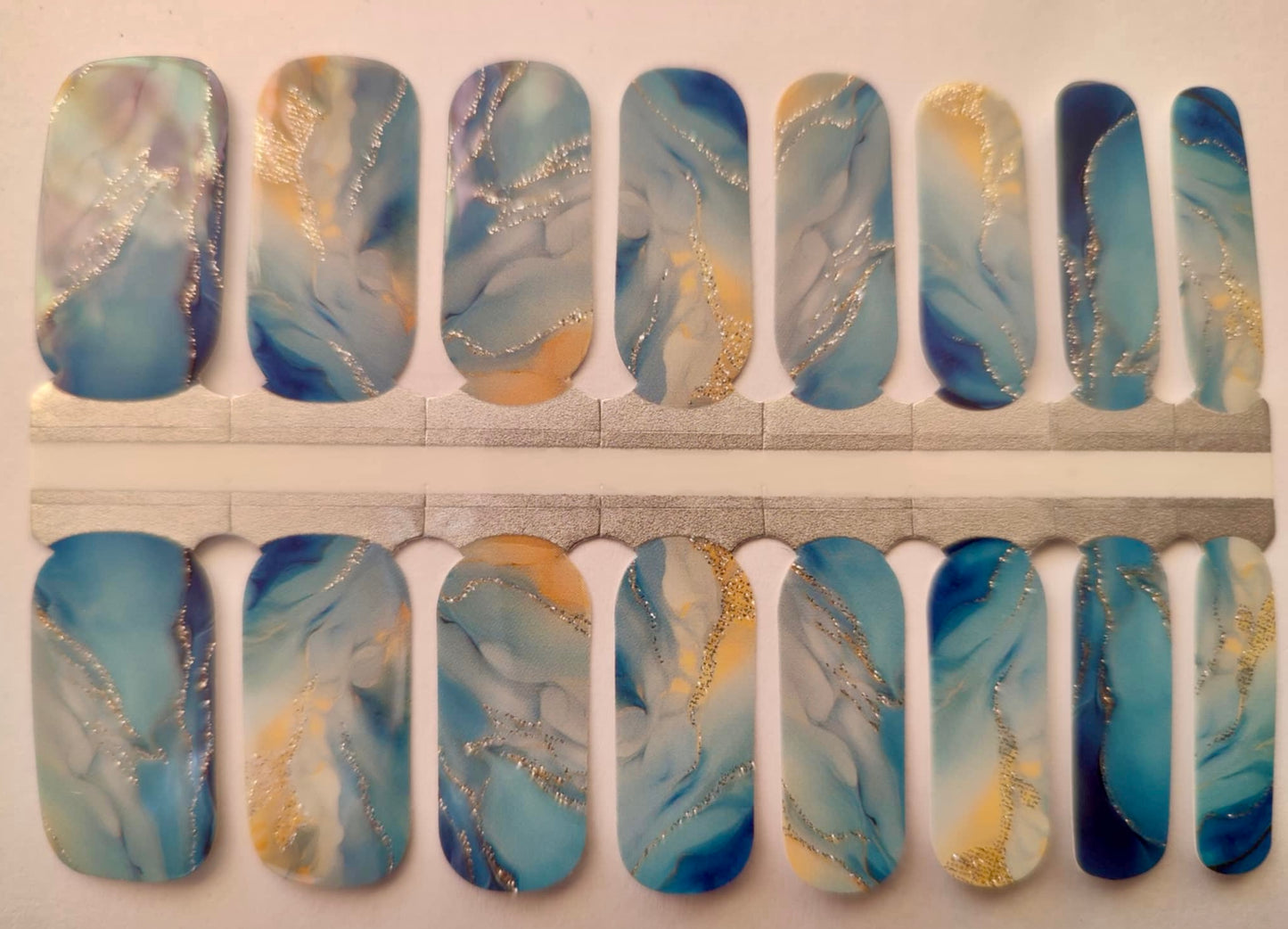 Blue Marble 16er-Blush&Cherry - Blush and Cherry - Nagelfolien ohne UV