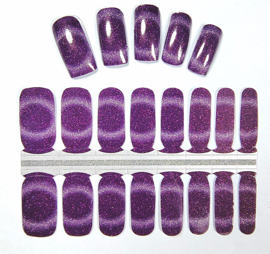Purple Pansy 16er-Blush&Cherry - Blush and Cherry - Nagelfolien ohne UV