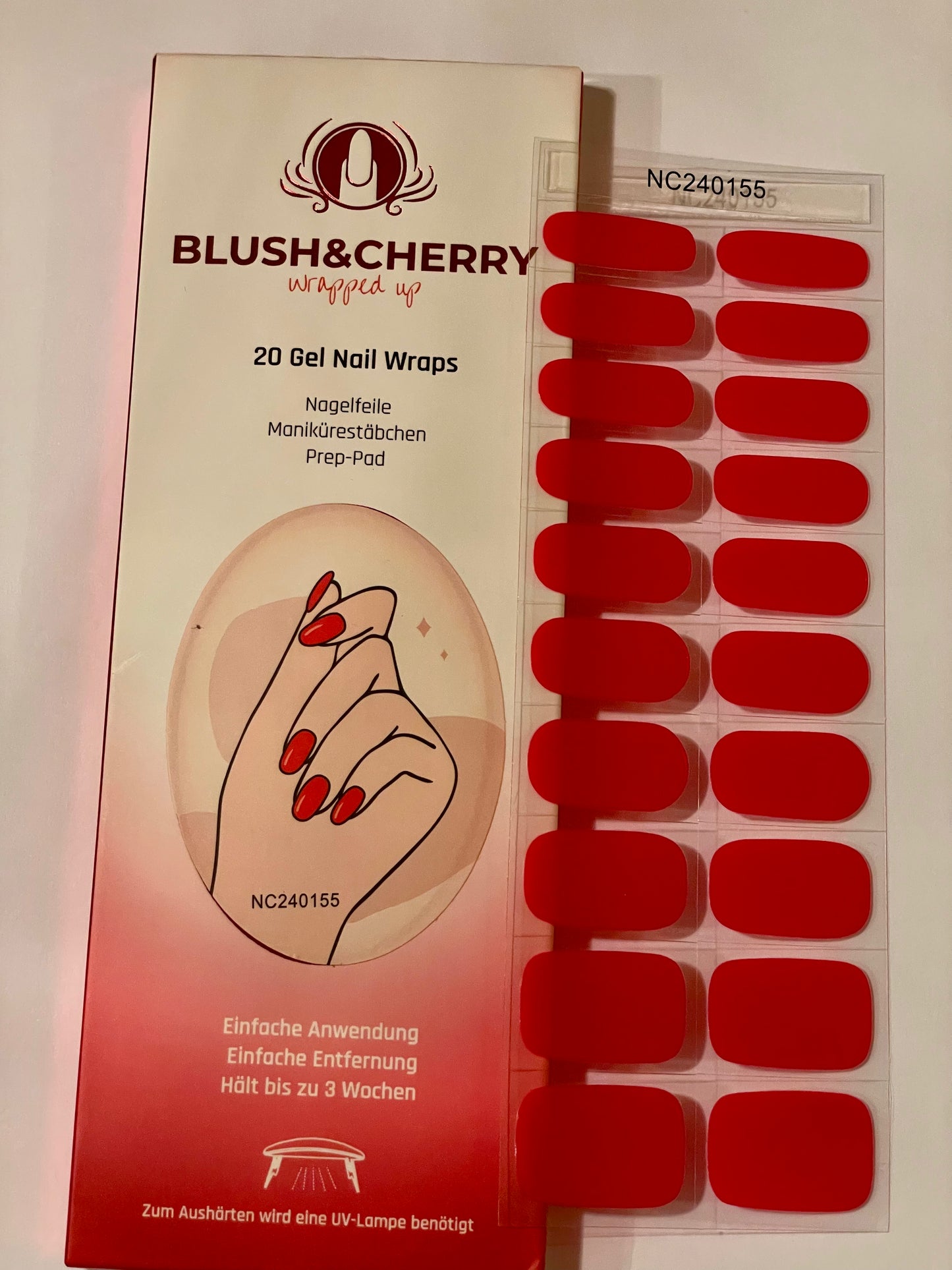 UV Lipstick 20er-Blush&Cherry-Blush and Cherry - UV Gel Folien