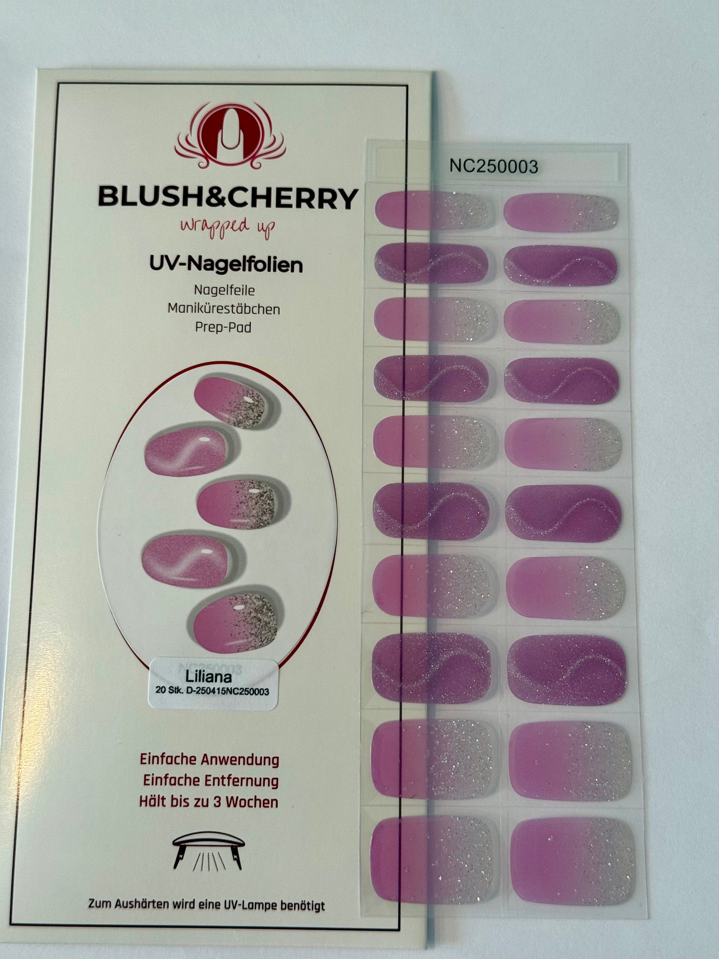 UV Liliana 20er-Blush&Cherry-Blush and Cherry - UV Gel Folien
