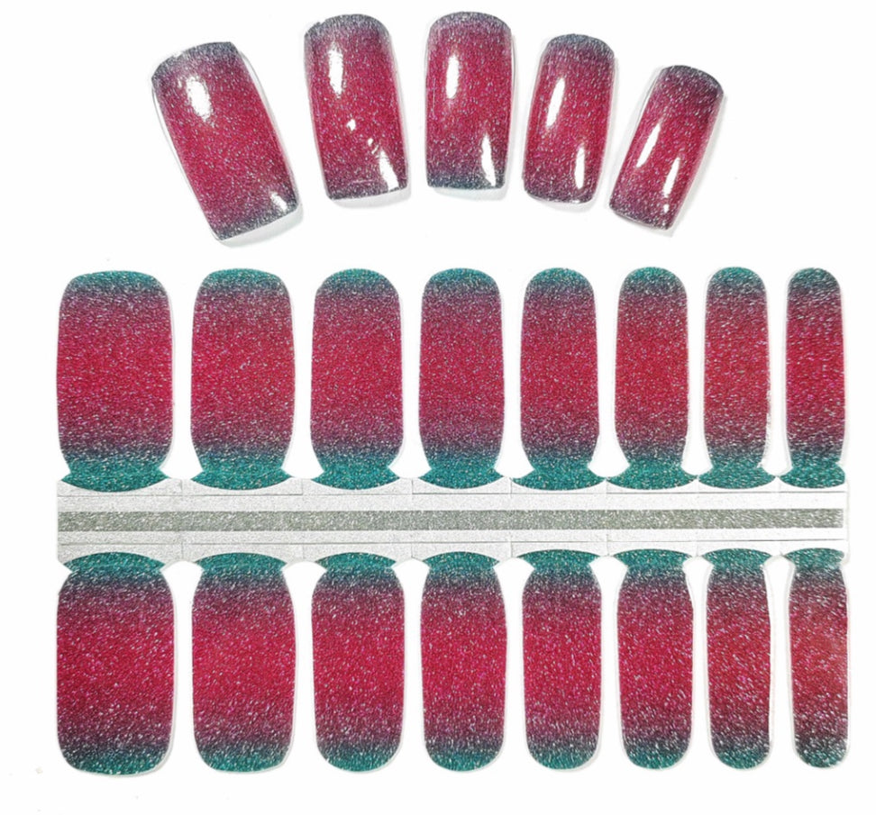 Melon Glow 16er-Blush&Cherry - Blush and Cherry - Nagelfolien ohne UV