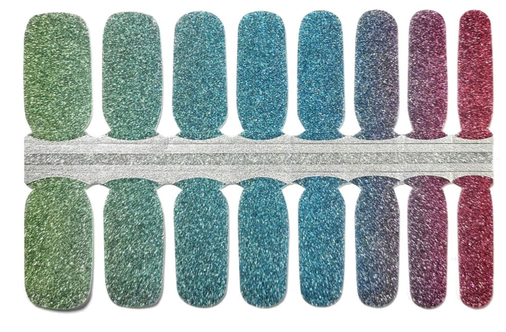 Dark Rainbow 16er-Blush&Cherry - Blush and Cherry - Nagelfolien ohne UV