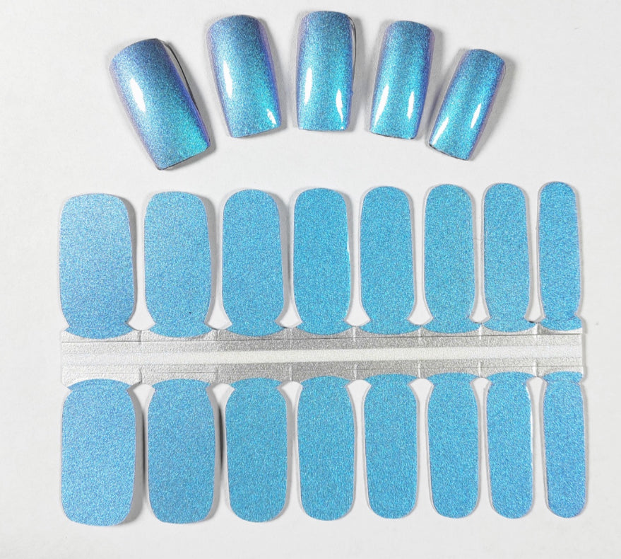 Blue Harlequin 16er-Blush&Cherry - Blush and Cherry - Nagelfolien ohne UV