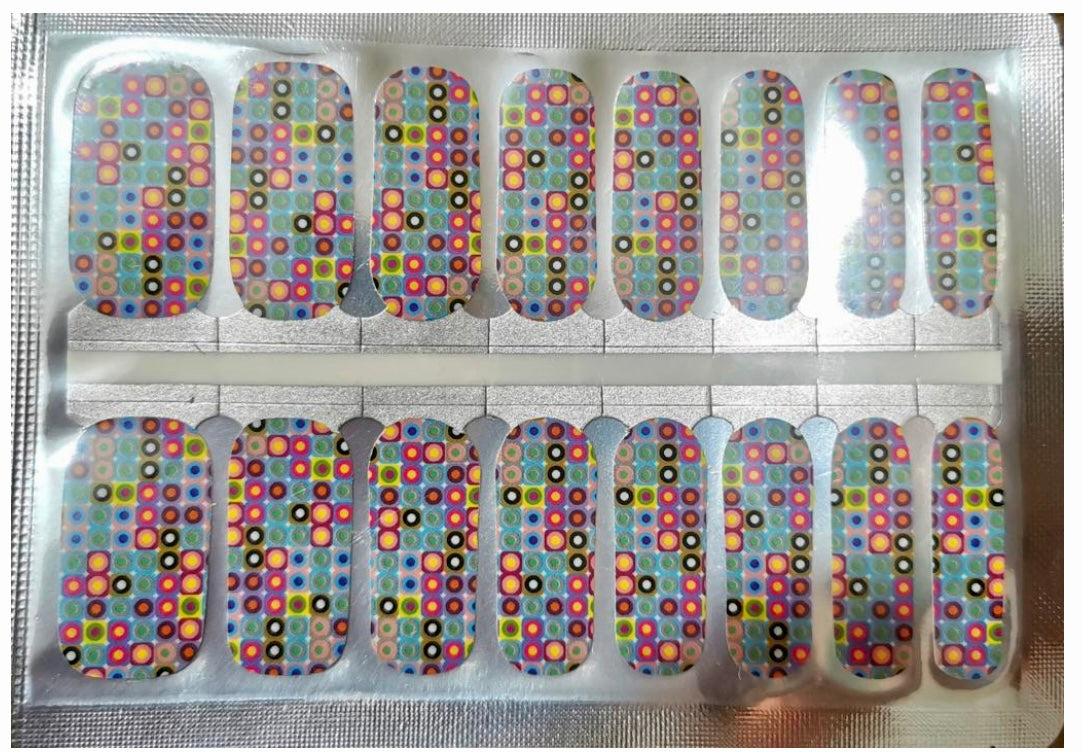 Pixel Pop 16er-Blush&Cherry - Blush and Cherry - Nagelfolien ohne UV