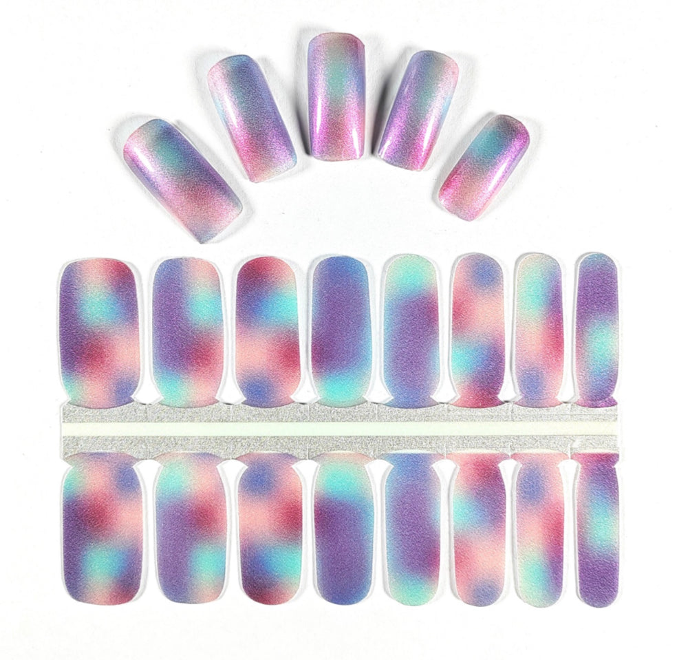 Sunset River 16er-Blush&Cherry - Blush and Cherry - Nagelfolien ohne UV