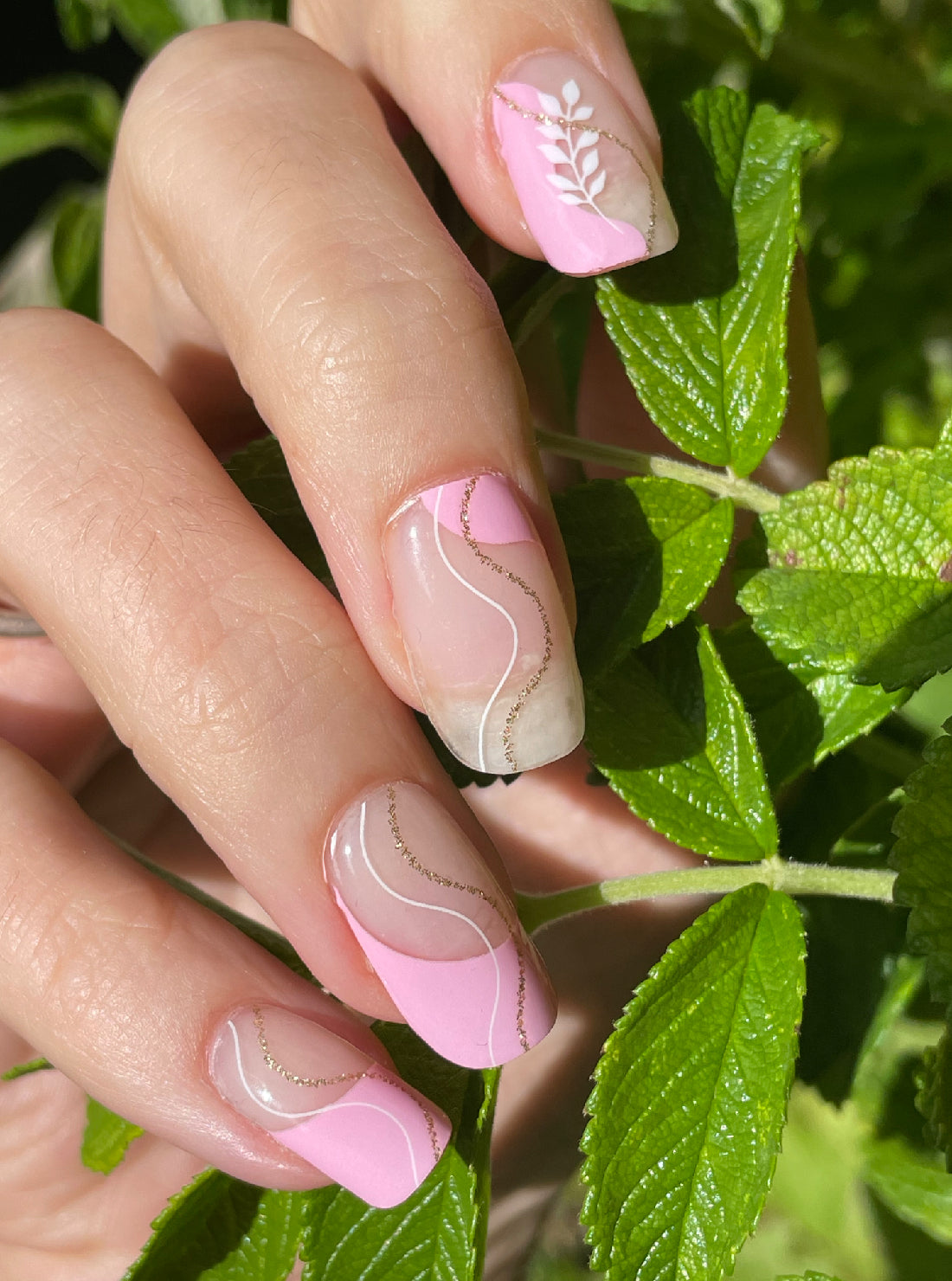Candy Waves 16er Overlay-Blush&Cherry - Blush and Cherry - Nagelfolien ohne UV