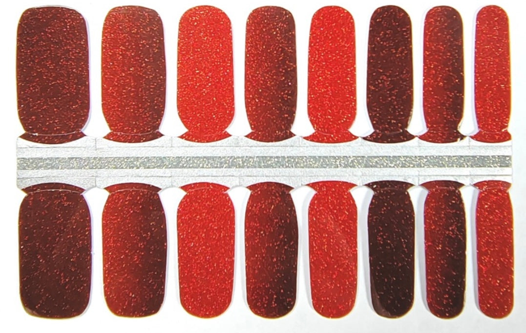 Shades of Red 16er-Blush&Cherry - Blush and Cherry - Nagelfolien ohne UV