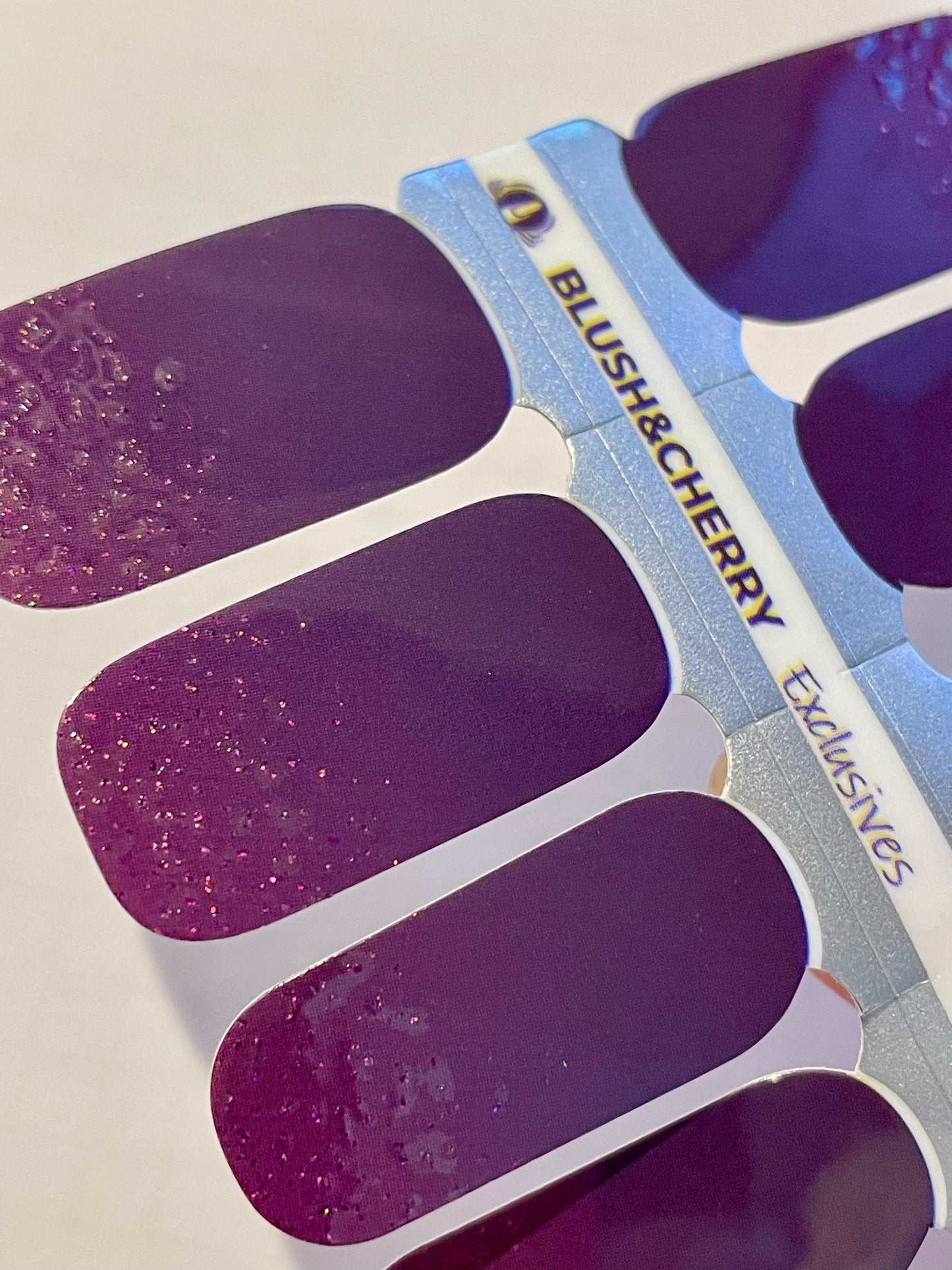 Miss Sassy 16er-Blush&Cherry-Exklusiv-Blush&Cherry-Blush and Cherry-Nagelfolien-Non UV-Ohne UV