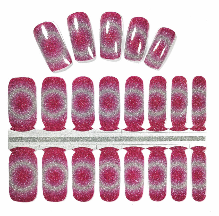 Pink Pansy 16er-Blush&Cherry - Blush and Cherry - Nagelfolien ohne UV