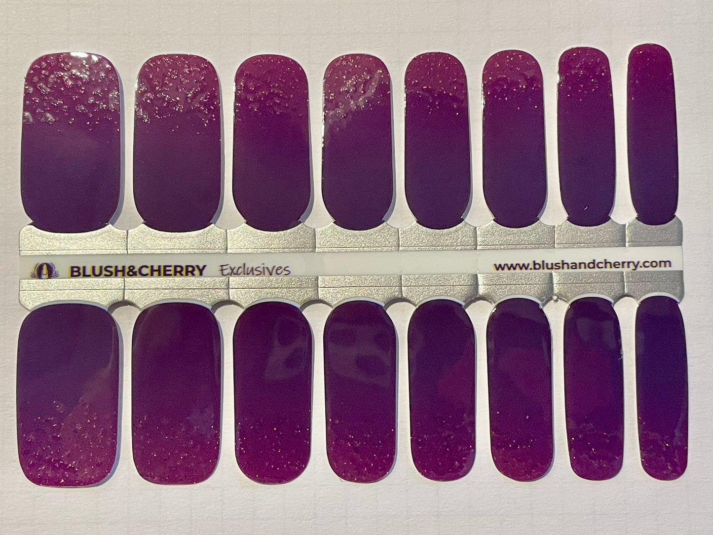 Miss Sassy 16er-Blush&Cherry-Exklusiv-Blush&Cherry-Blush and Cherry-Nagelfolien-Non UV-Ohne UV