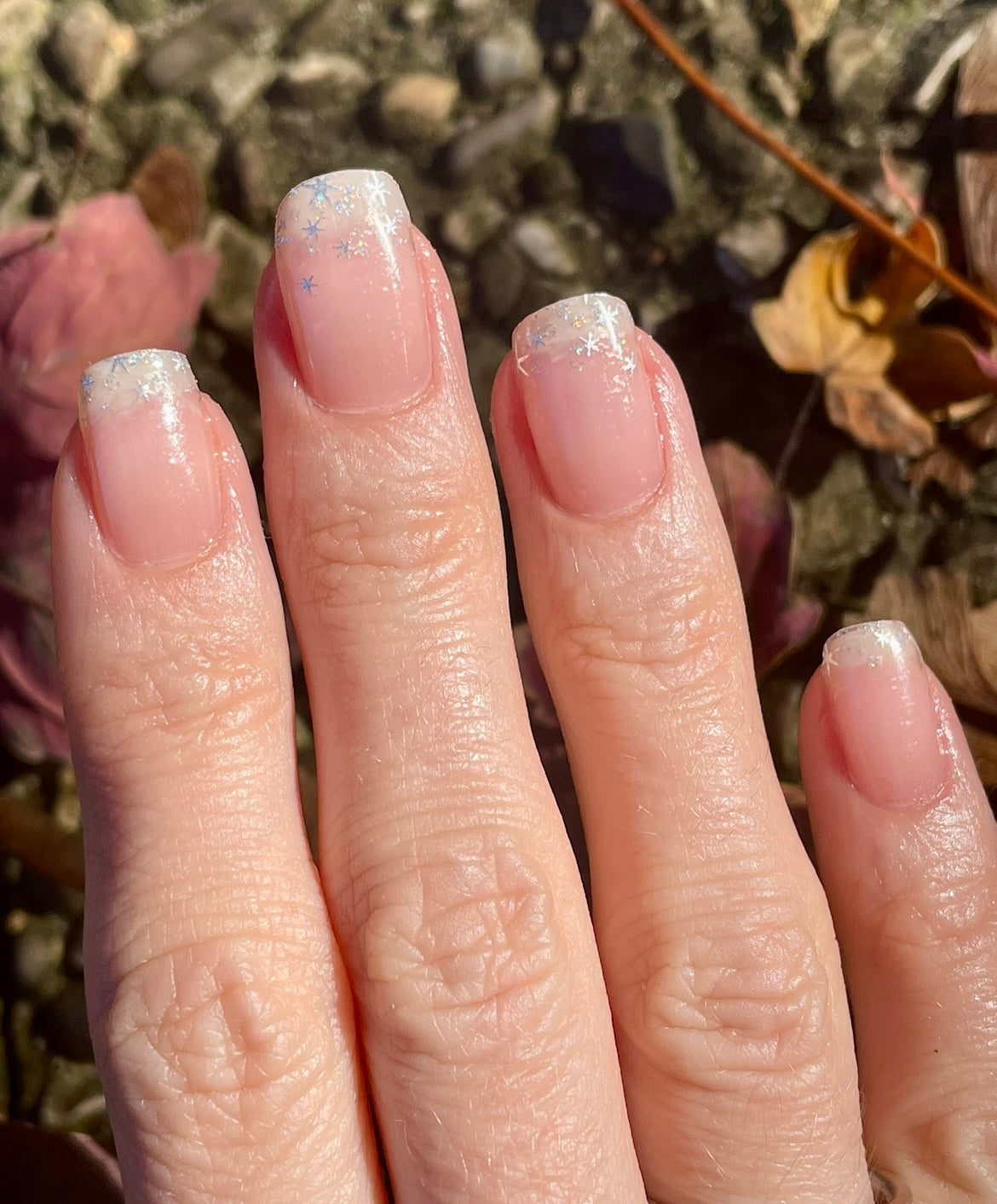 Starfall 16er (auch als Overlay)-Blush&Cherry-Exklusiv-Blush&Cherry-Blush and Cherry-Nagelfolien-Non UV-Ohne UV