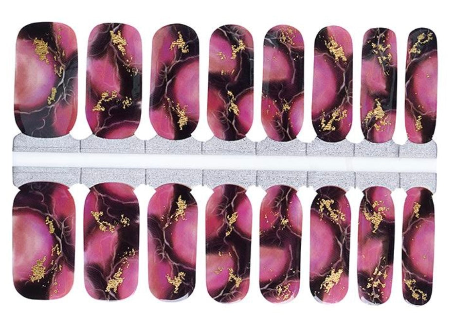 Crimson Marble 16er-Blush&Cherry - Blush and Cherry - Nagelfolien ohne UV