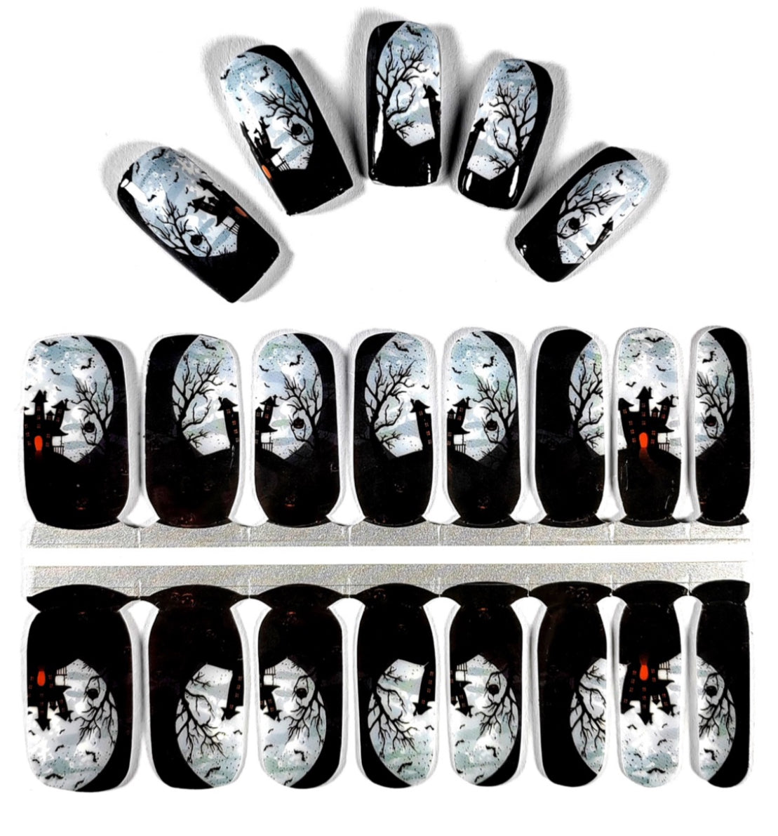 Haunted House 16er-Blush&Cherry - Blush and Cherry - Nagelfolien ohne UV