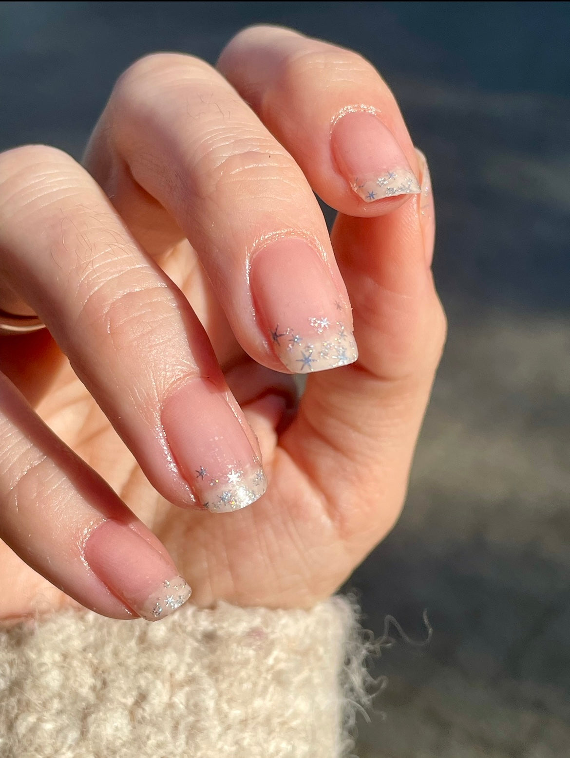Starfall 16er (auch als Overlay)-Blush&Cherry-Exklusiv-Blush&Cherry-Blush and Cherry-Nagelfolien-Non UV-Ohne UV