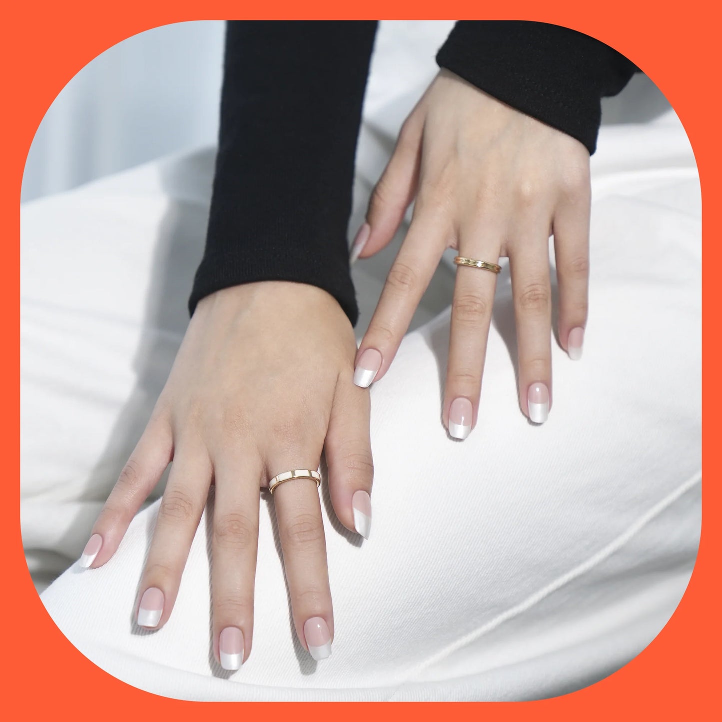 Hayhae-UV Nagelfolien-Premium- Nail wrap - Deutschland - uv gel nagelfolien - Hey, Dinner At 6?-UV Nail Wraps-Blush&Cherry - Blush and Cherry