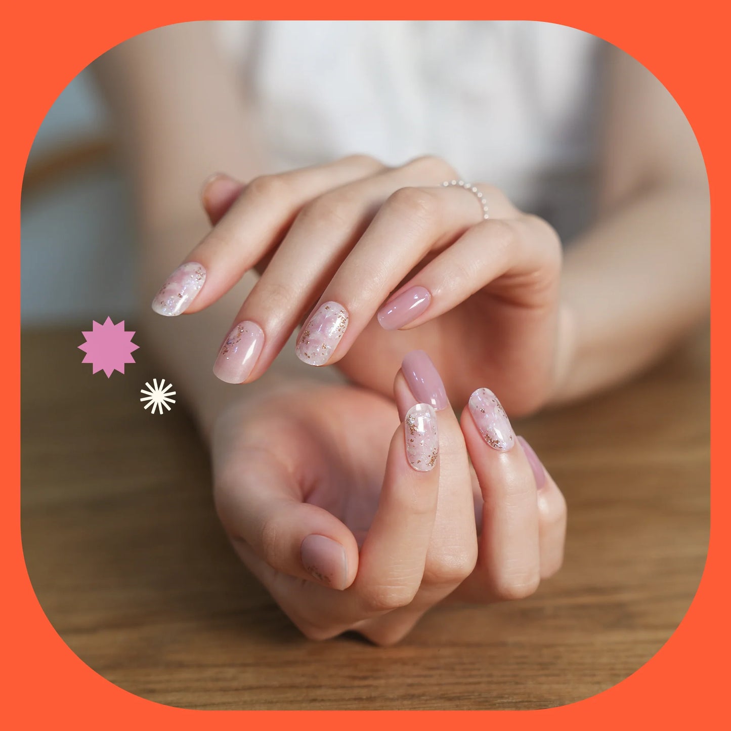 Hey, Wanna Brunch?-UV Nail Wraps-Blush&Cherry - Blush and Cherry - Heyhae UV Gel Folien - Premium Solar