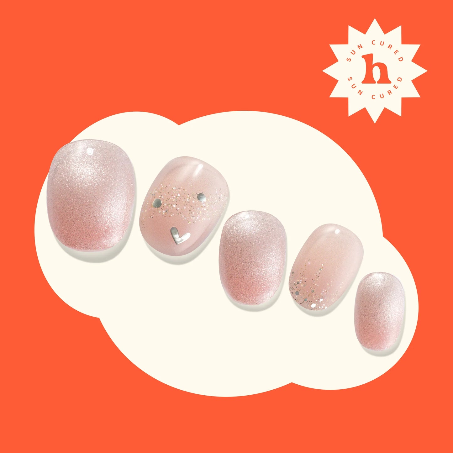 Hayhae-UV Nagelfolien-Premium- Nail wrap - Deutschland - uv gel nagelfolien - Hey, I Miss You-UV Nail Wraps-Blush&Cherry - Blush and Cherry