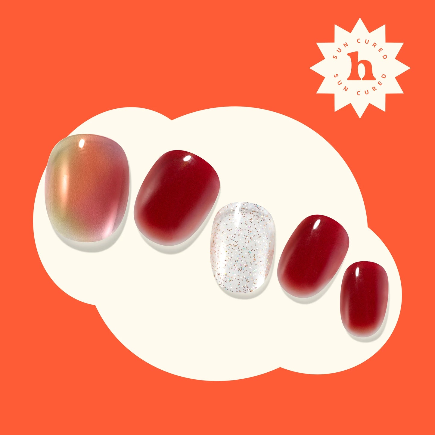 Hey, You're A Boss Babe-UV Nail Wraps-Blush&Cherry - Blush and Cherry - Heyhae UV Gel Folien - Premium Solar