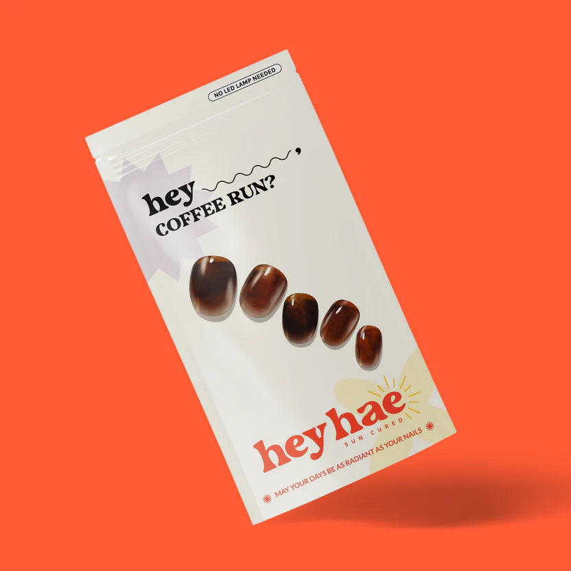 Hey, Coffee Run?-UV Nail Wraps-Blush&Cherry - Blush and Cherry - Heyhae UV Gel Folien - Premium Solar