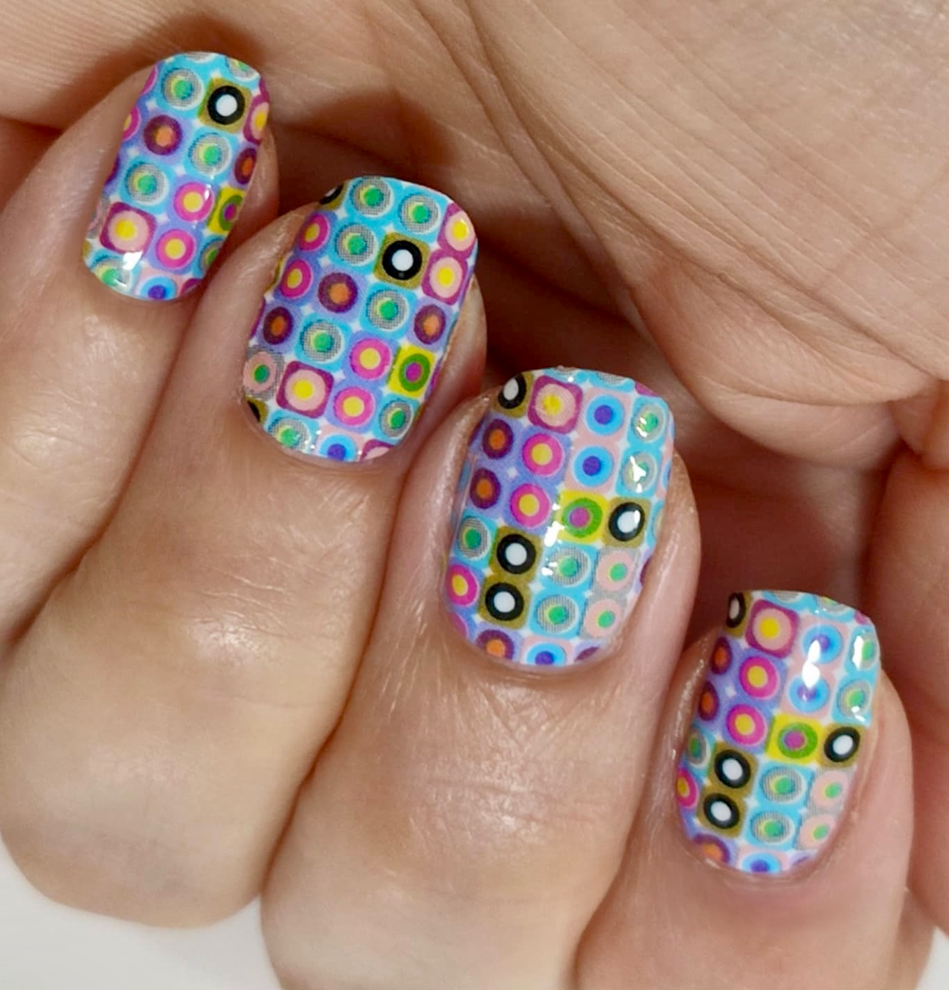Pixel Pop 16er-Blush&Cherry - Blush and Cherry - Nagelfolien ohne UV