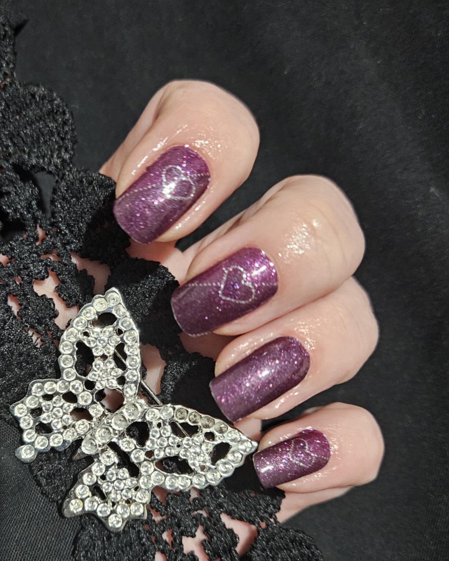 Velvet Heart 16er-Blush&Cherry - Blush and Cherry - Nagelfolien ohne UV