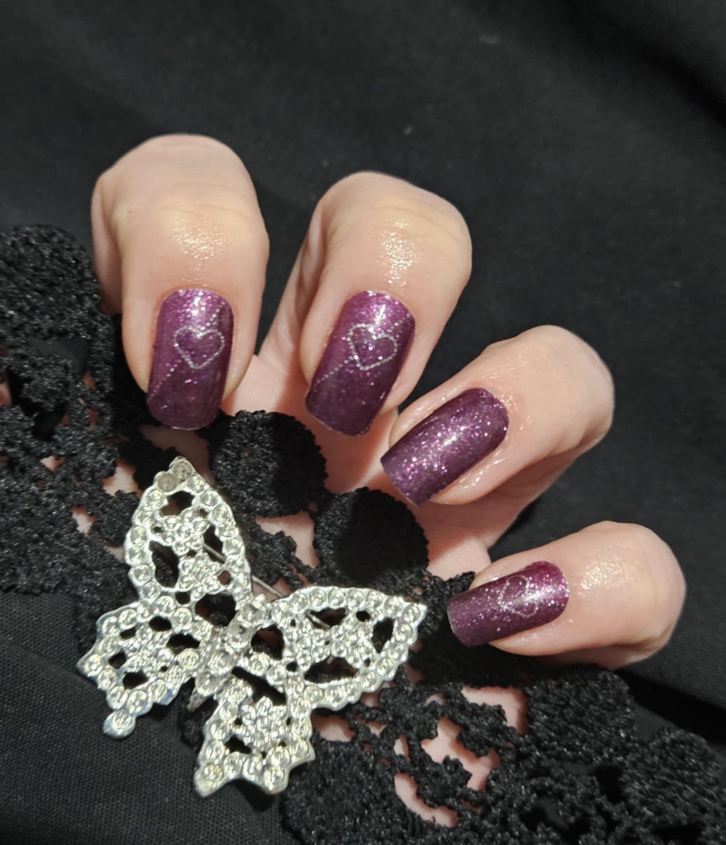 Velvet Heart 16er-Blush&Cherry - Blush and Cherry - Nagelfolien ohne UV