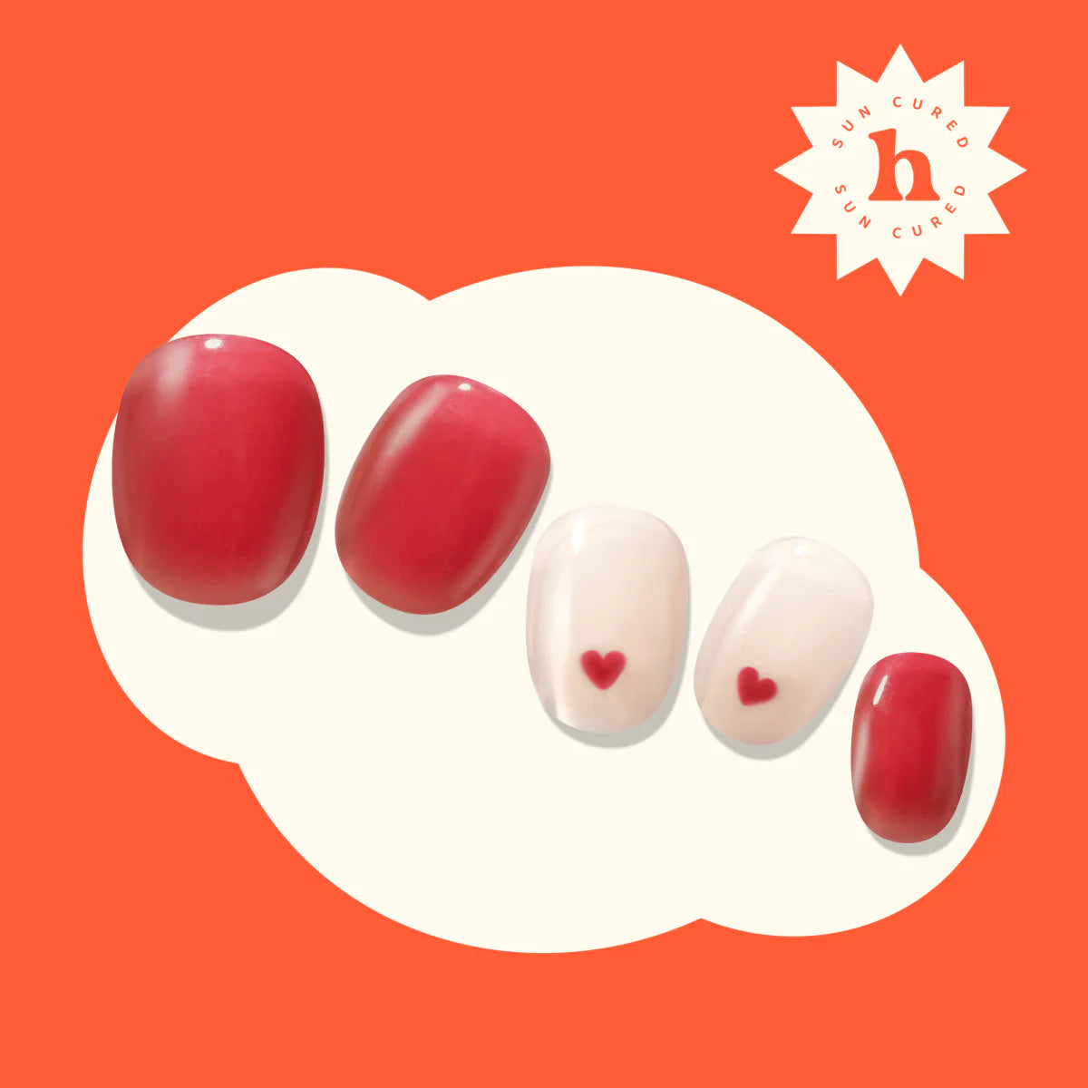 Hayhae-UV Nagelfolien-Premium- Nail wrap - Deutschland - uv gel nagelfolien - Hey, Thinking About You-UV Nail Wraps-Blush&Cherry - Blush and Cherry