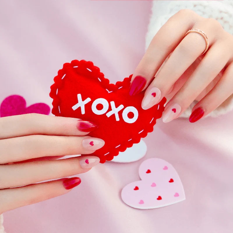 Hayhae-UV Nagelfolien-Premium- Nail wrap - Deutschland - uv gel nagelfolien - Hey, Thinking About You-UV Nail Wraps-Blush&Cherry - Blush and Cherry