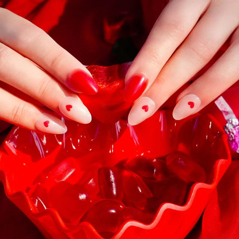 Hayhae-UV Nagelfolien-Premium- Nail wrap - Deutschland - uv gel nagelfolien - Hey, Thinking About You-UV Nail Wraps-Blush&Cherry - Blush and Cherry