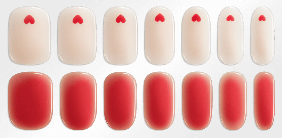 Hayhae-UV Nagelfolien-Premium- Nail wrap - Deutschland - uv gel nagelfolien - Hey, Thinking About You-UV Nail Wraps-Blush&Cherry - Blush and Cherry