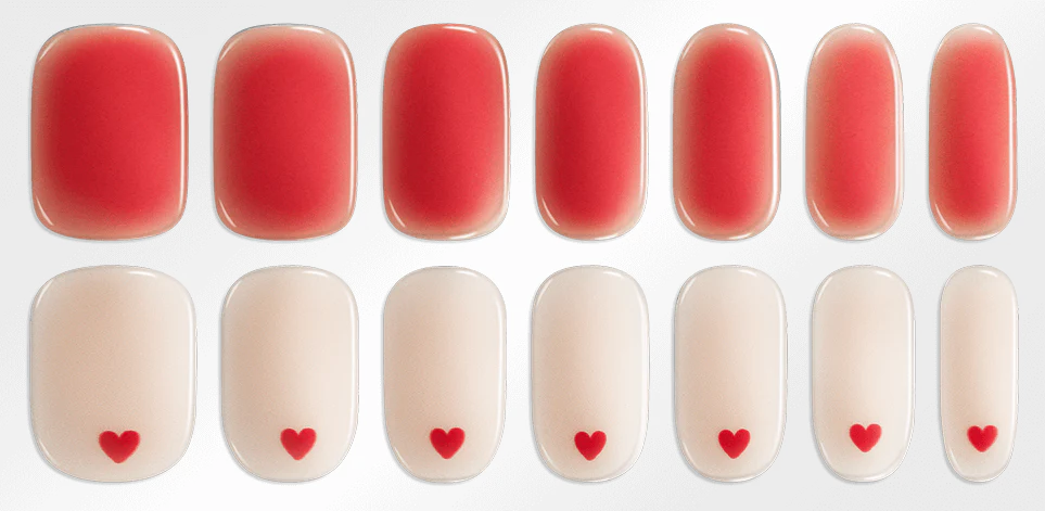 Hayhae-UV Nagelfolien-Premium- Nail wrap - Deutschland - uv gel nagelfolien - Hey, Thinking About You-UV Nail Wraps-Blush&Cherry - Blush and Cherry