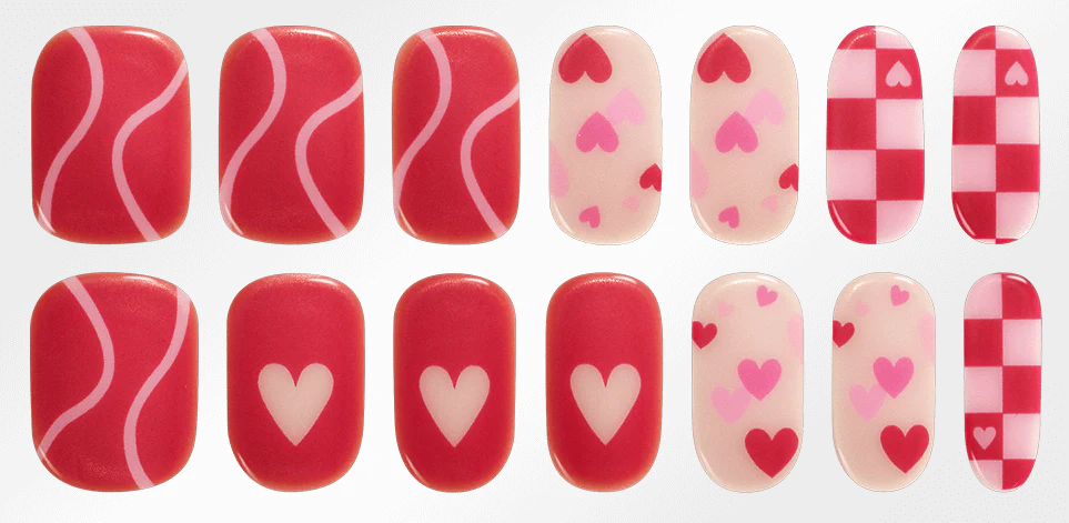 Hey, Be My Valentine-UV Nail Wraps-Blush&Cherry - Blush and Cherry - Heyhae UV Gel Folien - Premium Solar